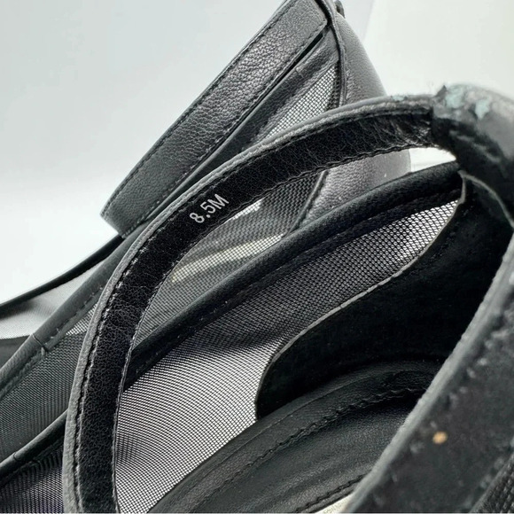 BCBG generation Cynthia black leather mesh pump - Picture 7 of 9